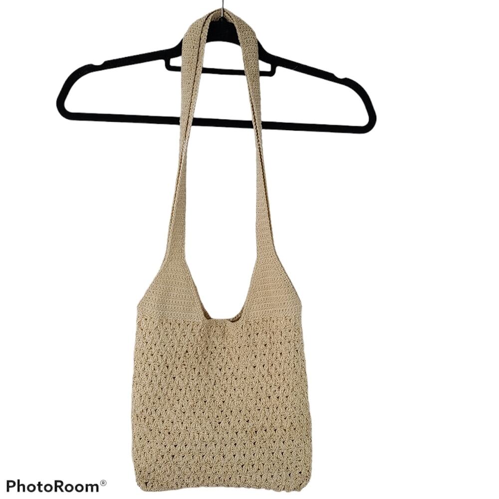 Simply Style crocheted hobo style double strap bag boho Y2K purse